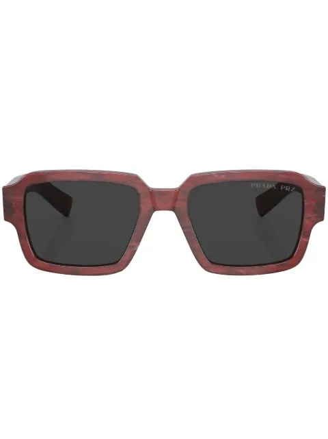 Prada Eyewear logo square-frame sunglasses Grey SPR02Z15F08G