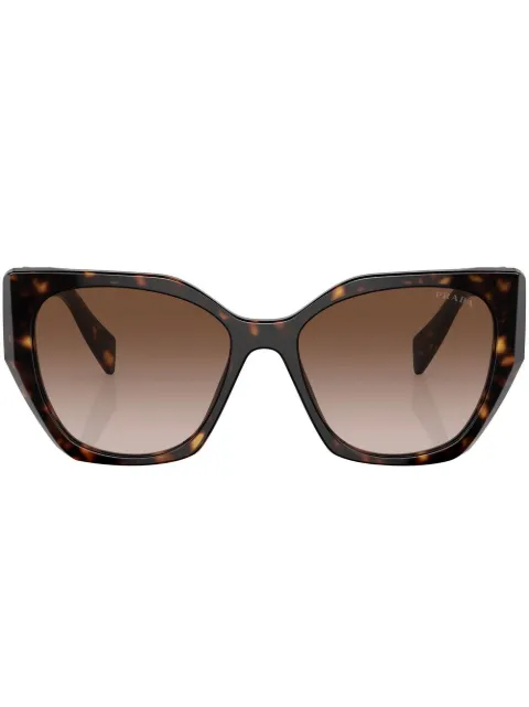 Prada Eyewear logo tortoiseshell-frame sunglasses Green 0PR19ZS552AU6S1