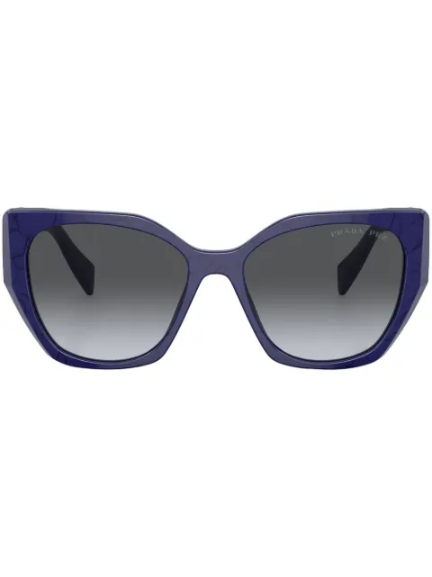 Prada Eyewear logo cat-eye frame sunglasses Blue SPR19Z18D5W1