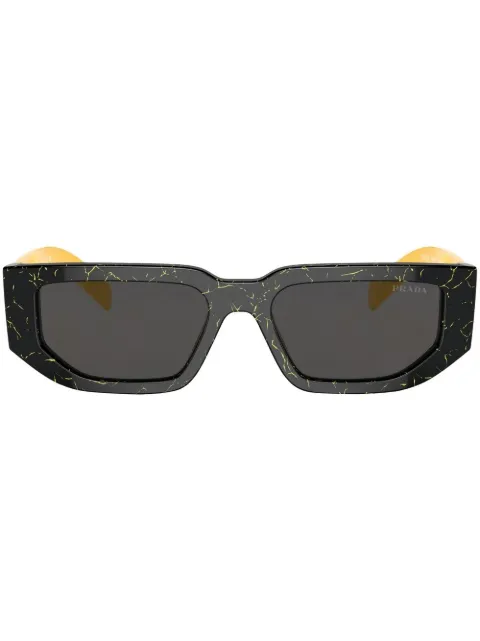 Prada Eyewear two-tone logo-arm sunglasses Black SPR09Z19D5S0