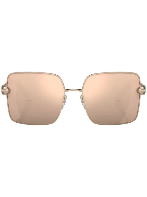 Bvlgari Serpenti square-frame sunglasses Metallic BV6180KB20140W