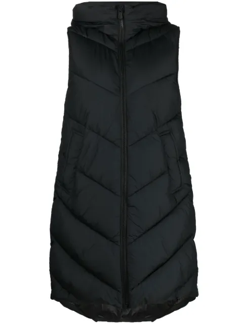 Save The Duck Juliet long puffer gilet Black D87730WRECY15