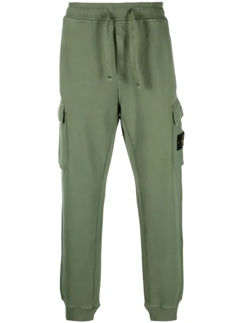 Stone Island Compass-badge track pants Green 771564720