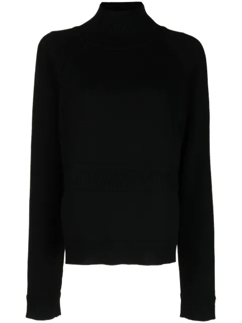 Juun.J high-neck knitted top Black JW0X51W045