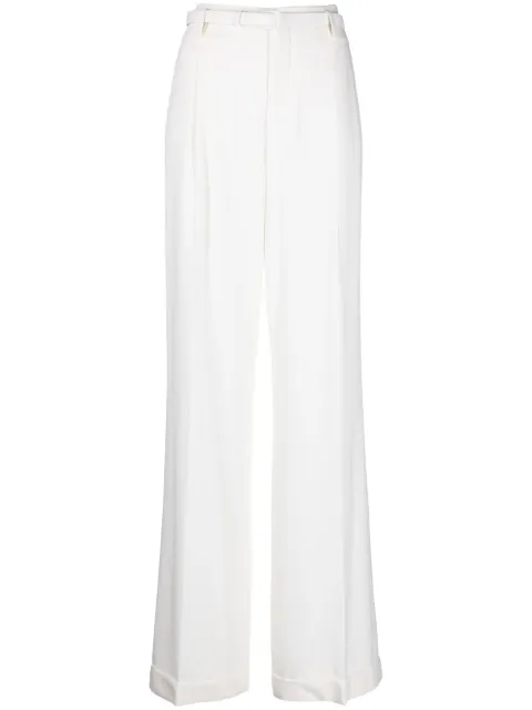 Ralph Lauren Collection wide-leg tailored trousers Neutrals 290883840