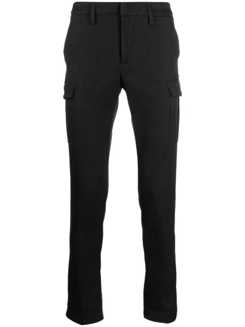 DONDUP mid-rise straight-leg trousers Black UP614OS0109U
