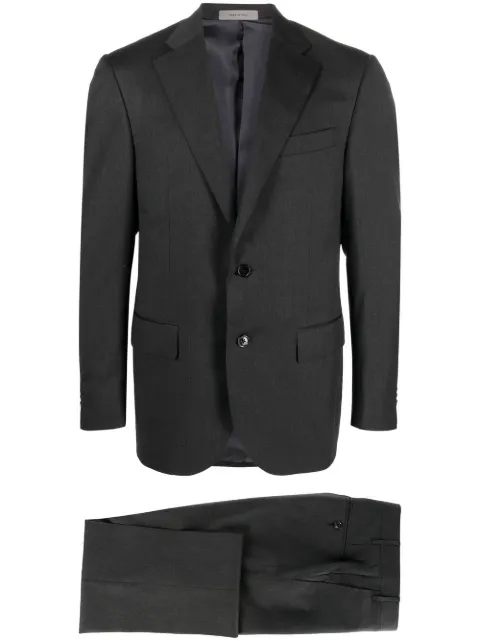 Corneliani single-breasted virgin-wool suit Grey 9072682818150013