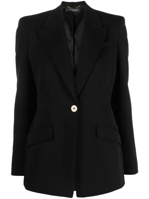 Versace single-breasted blazer Black 10090951A06608
