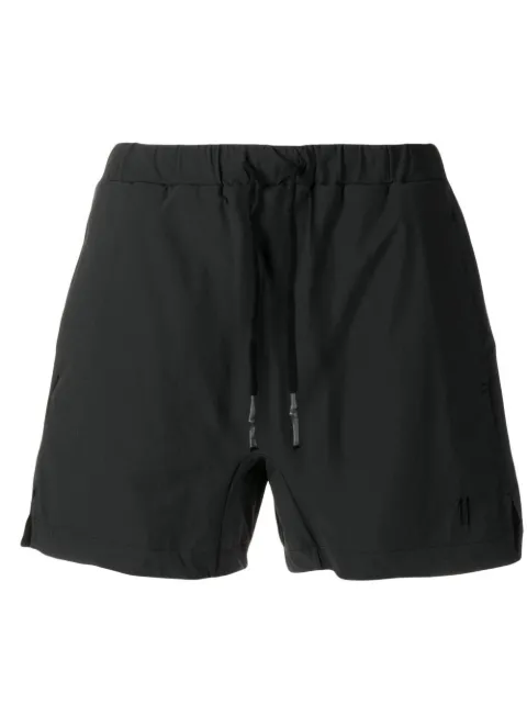 Boris Bidjan Saberi embroidered-logo detail shorts Black SW1F1343