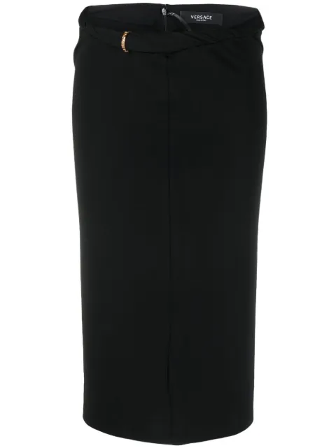 Versace La Greca midi skirt Black 10082471A01253
