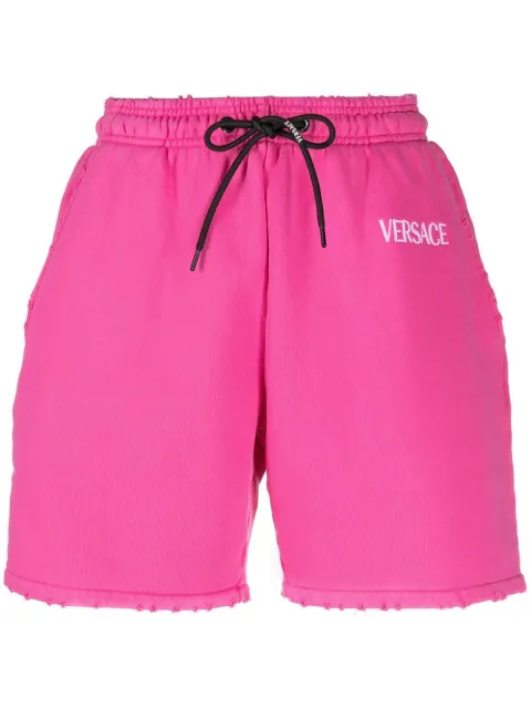 Versace drawstring logo shorts Pink 10090761A06533