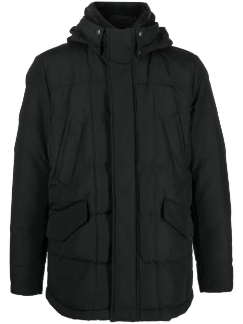 Woolrich hooded feather down coat Black CFWOOU0621MRUT0001