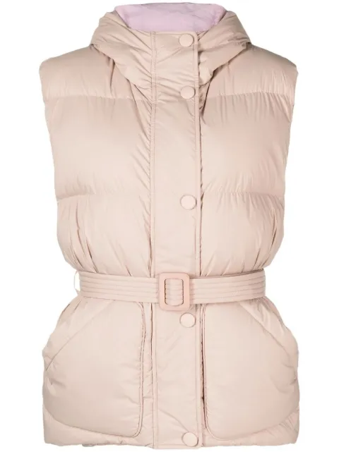 Ienki Ienki belted-waist puffer vest Pink IEMCHLVEST