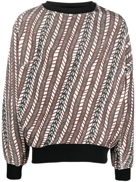 Vivienne Westwood Druken organic cotton sweatshirt White 3I010001J003G