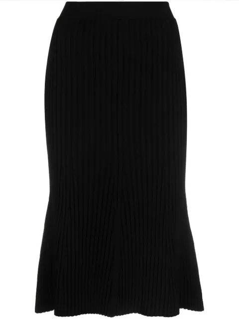 Stella McCartney rib-knit midi skirt Black 6K02653S2357