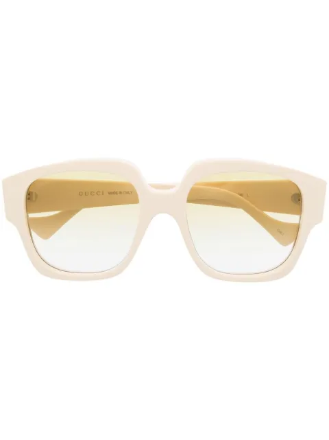 Gucci Eyewear square-frame tinted sunglasses White GG1372S
