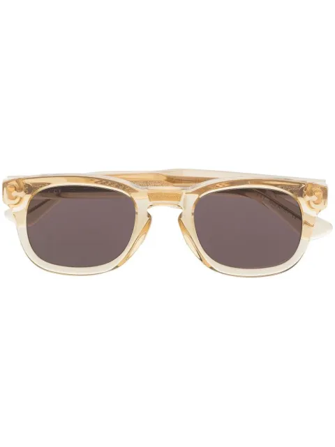 Gucci Eyewear GG0182S square-frame sunglasses Yellow 491397J0741
