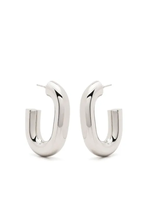 Rabanne XL Link hoop earrings Silver 22ABB0216MET346