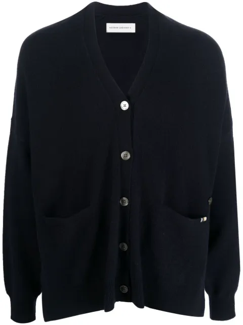 extreme cashmere N°24 Tokio knit cardigan Blue 02400101FE02