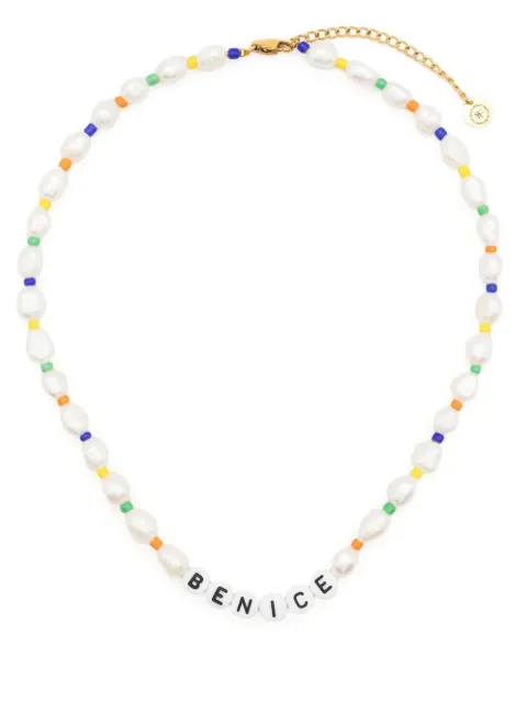 Sporty & Rich Be Nice pearl-bead necklace White AC492PE