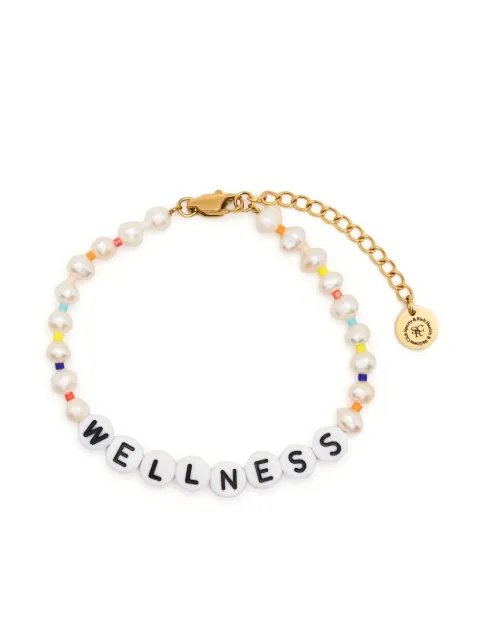 Sporty & Rich Wellness pearl-bead bracelet White AC471PE