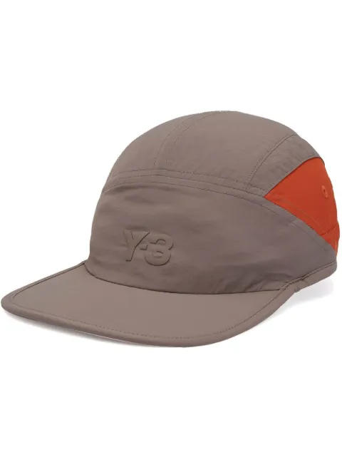 Y-3 logo-embroidered two-tone cap Neutrals HR2610