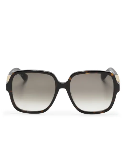 Gucci Eyewear oversize square-frame sunglasses Brown GG1189S003