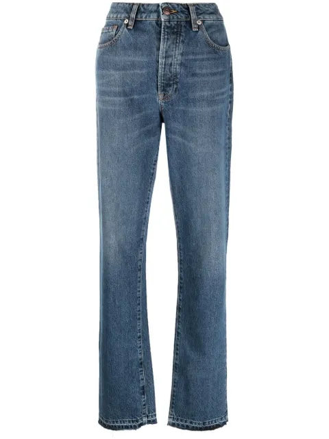 3x1 high-waist straight-leg jeans Blue W35037DR1097