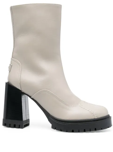 Furla Climb leather ankle boots Grey YF72CMBS40000