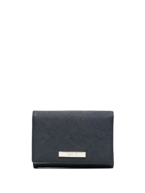 agnès b. logo-plaque wallet Blue O237VCK8