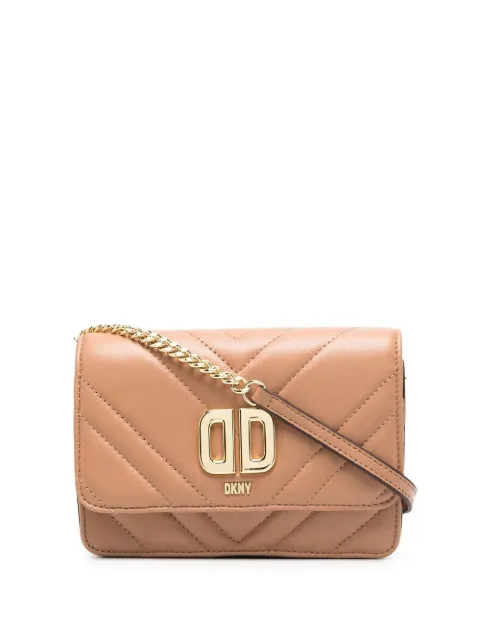 DKNY quilted leather crossbody bag Brown R22EBK74
