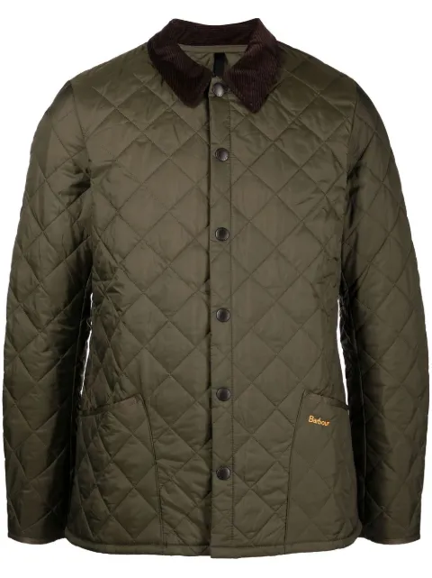 Barbour quilted shirt jacket Green MQU0240OL71