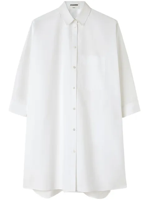 Jil Sander A-line shirt dress White J05DL0007J45001