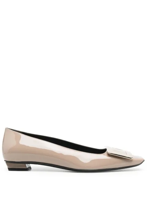 Roger Vivier buckle-detail patent leather pumps Neutrals RVW00700920D1P