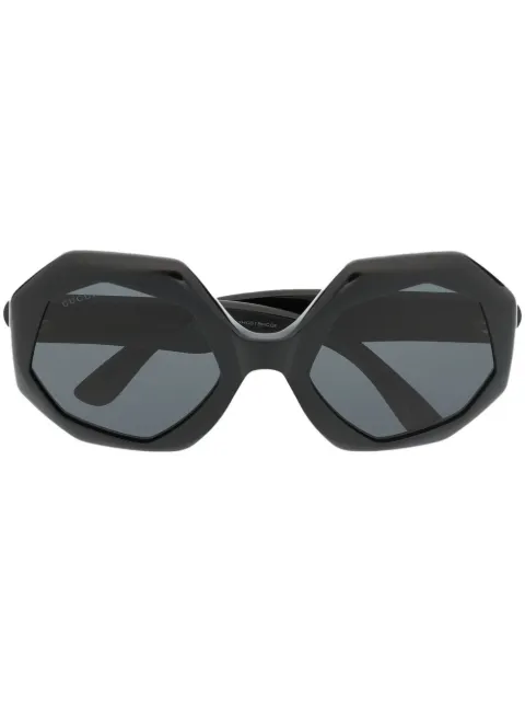 Gucci Eyewear geometric-frame sunglasses Black GG1242S