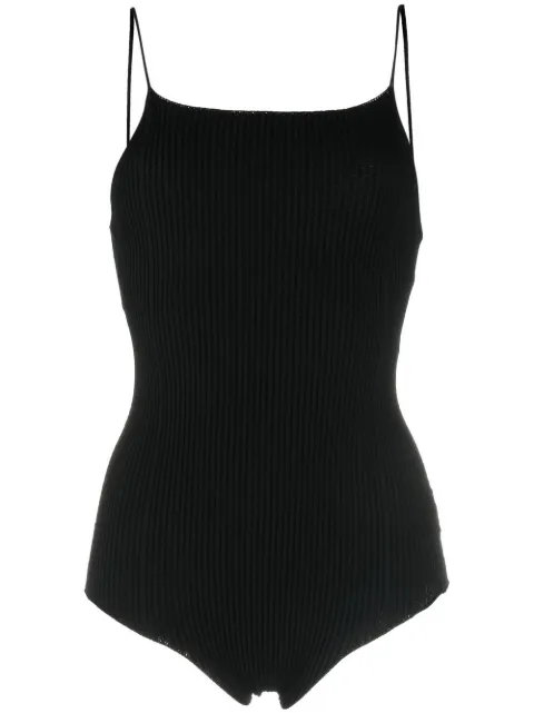 AERON Lourde sleeveless ribbed bodysuit Black AW23RSBS347436001