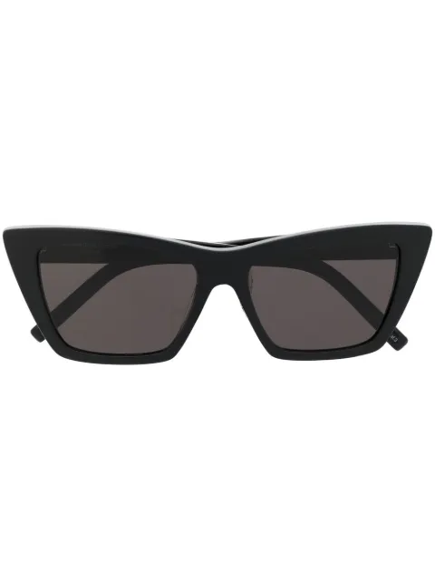 Saint Laurent Eyewear logo-print sunglasses Black SL276MICA