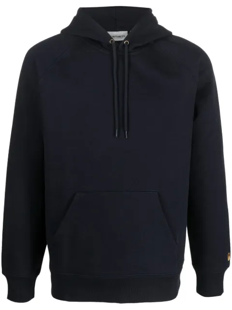Carhartt WIP embroidered-logo detail hoodie Blue I026384