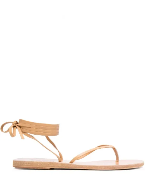 Ancient Greek Sandals leather ankle-tie sandals Neutrals CELIANAPPANATURAL