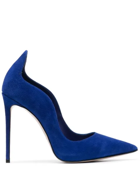 Le Silla Ivy scalloped pumps Blue 2102R100R1PPVEL