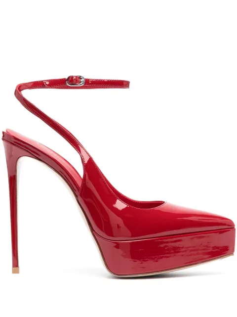 Le Silla 145mm UMA patent leather pumps Red 2861V090R1PPKAB