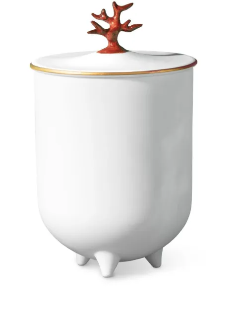 L'Objet Footed coral candle Pink C221