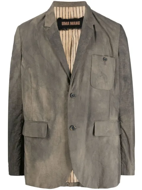 Uma Wang faded effect blazer Grey UM6517A28W2