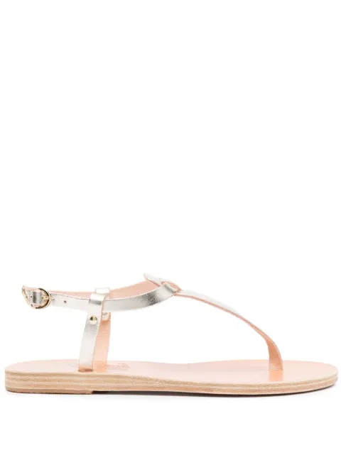 Ancient Greek Sandals logo open-toe sandals Gold LITOVACHETTAPLATINUM