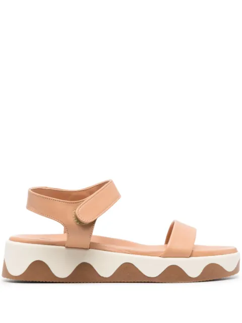 Ancient Greek Sandals Salamina wave-detail sandals Neutrals SALAMINANAPPANATURAL