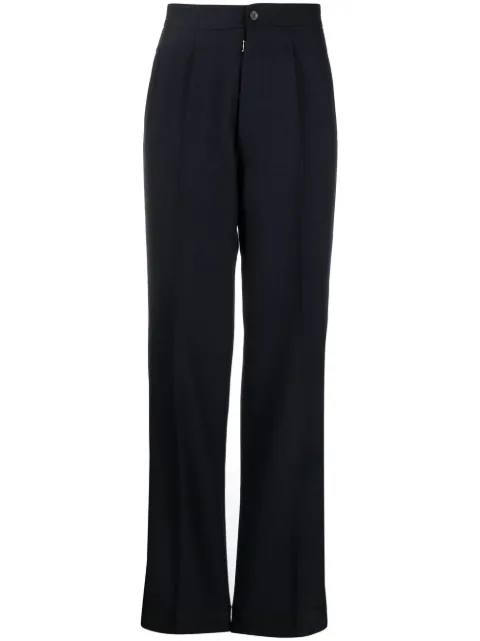 Maison Margiela herringbone-pattern wool trousers Blue SI0KA0005S60307