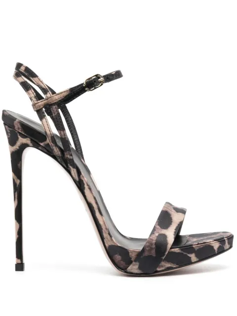 Le Silla Gwen 130mm goatskin sandals Neutrals 8603M100R1PPSAT