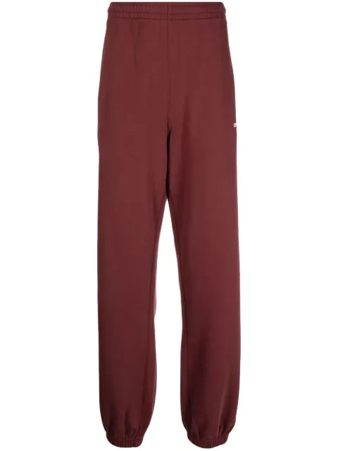 Off-White logo-print cotton track pants Blue OMCH029F22FLE0022280