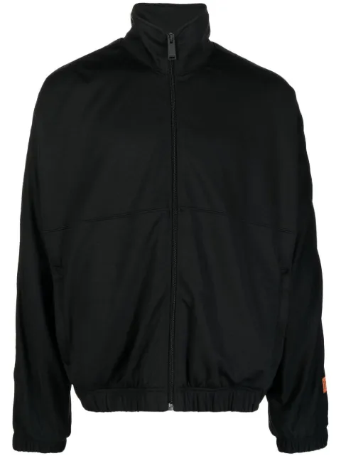 Heron Preston logo-print strap zip-up jacket Black HMBD006C99JER0011100