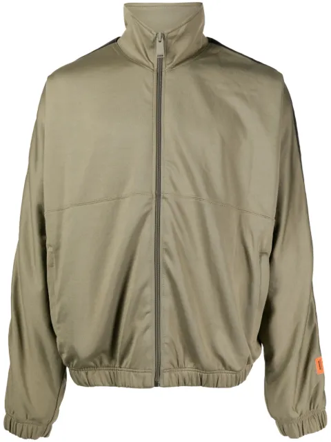 Heron Preston logo-patch tracktop Green HMBD006F22JER0011610
